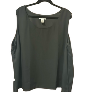 Draper’s & Damon’s Sleeveless Dressy Scoop Neck Blouse